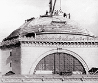 The construction of Low Memorial Library The construction of Low Memorial Library