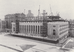 The construction of South Hall (later renamed Butler Library) The construction of South Hall (later renamed Butler Library)